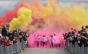 Fire Depot support St Barnabas colour dash event