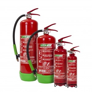 The Firechief Lith-Ex Fire Extinguisher Range is Perfect for Commercial Premises!