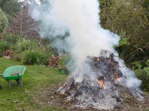 Garden and outdoor fires are 'a cause for concern'