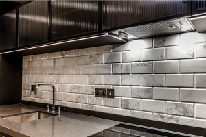 Firechief Kitchen Stove Guard smart fire prevention system installed in luxury apartments