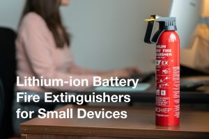 Lithium-ion Battery Fire Extinguishers for Small Devices