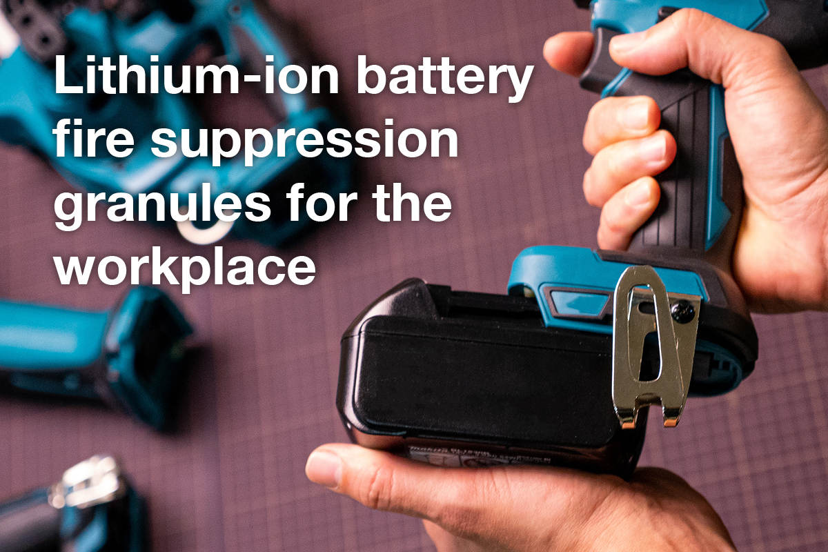 Lithiumion Battery Fire Suppression Granules for the Workplace Fire