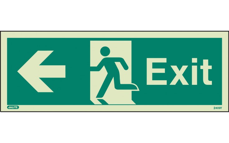Photolum. Exit sign left