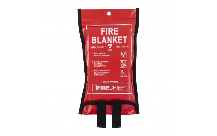 1.1m x 1.1m Firechief Soft Case Fire Blanket (SVB1/K100-P)