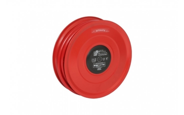 25MM FIXED AUTO HOSE C/W HOSE, NOZZLE AND FITTINGS