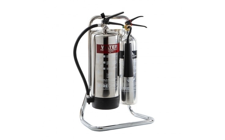 Firechief Tubular Double Stand - Chrome
