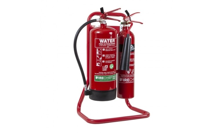 Firechief Tubular Double Stand - Red