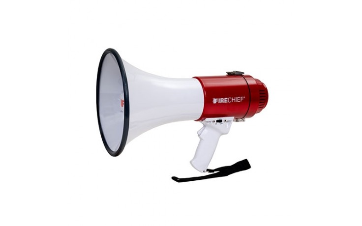 Megaphone with built in microphone