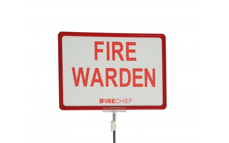 Telescopic fire warden sign