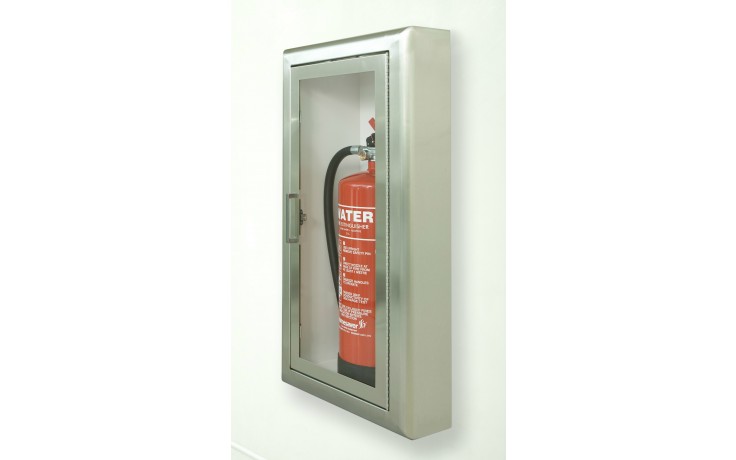 Firechief Arc Single Cabinet Stainless Steel Semi Recessed