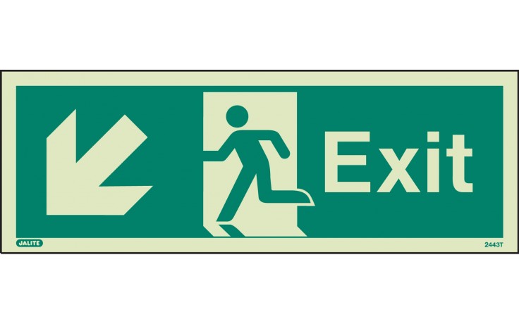 Exit sign down to the left (120 x 340)