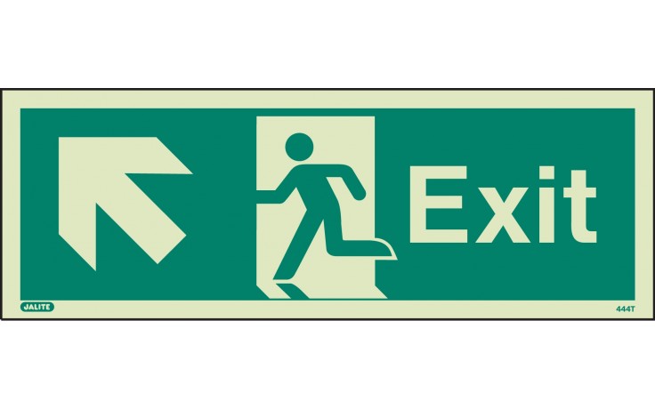 Exit sign up to the left (150 x 400)