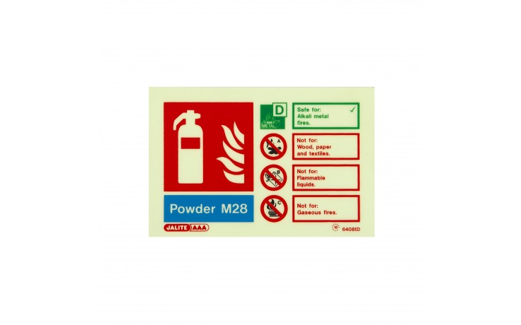 Sign POWDER M28 Photolum