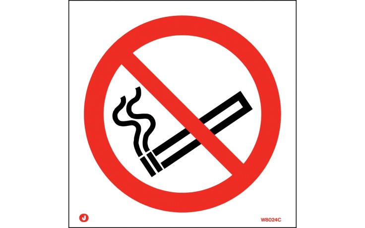 Prohibition no smoking sign
