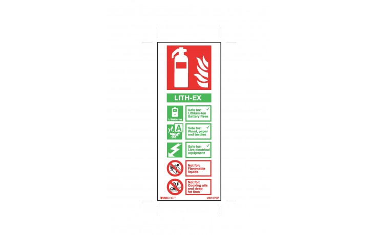 Lith-Ex Sign White 200 x 80mm