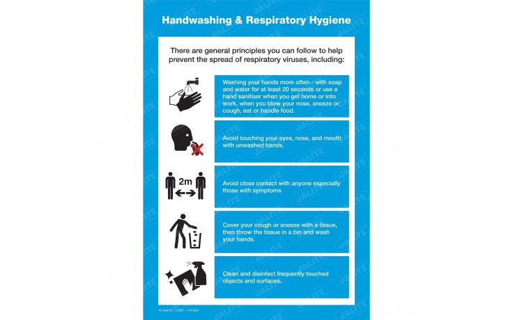 HAND WASHING & RESPIRATORY HYGIENE POSTER