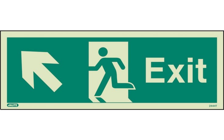 Exit sign up to the left (120 x 340)