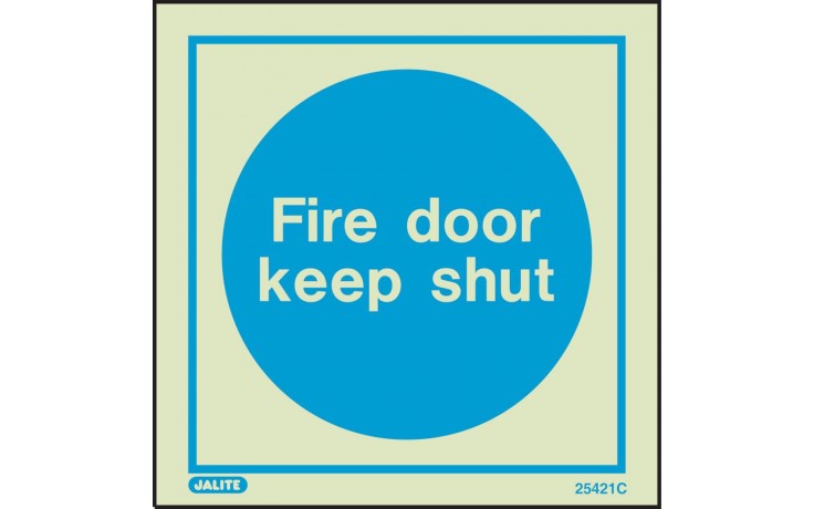 Fire door keep shut sign