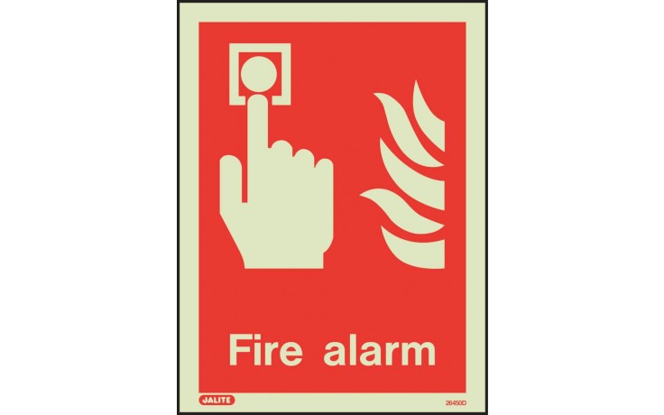 Fire alarm location sign