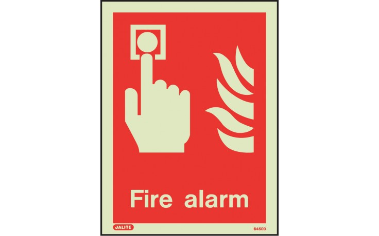 Fire alarm location sign