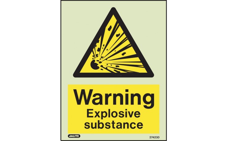 Warning Explosive substance sign