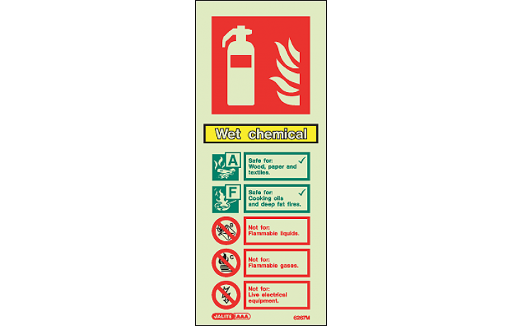 Sign Wet Chemical Photoluminescent Sign