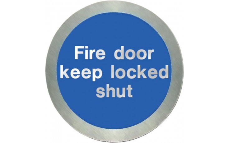 Stainless steel Fire door keep locked shut disc