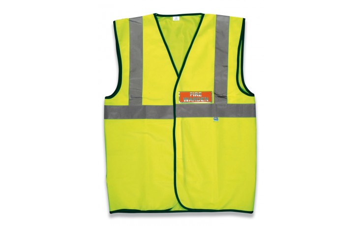High visibility fire warden waistcoat