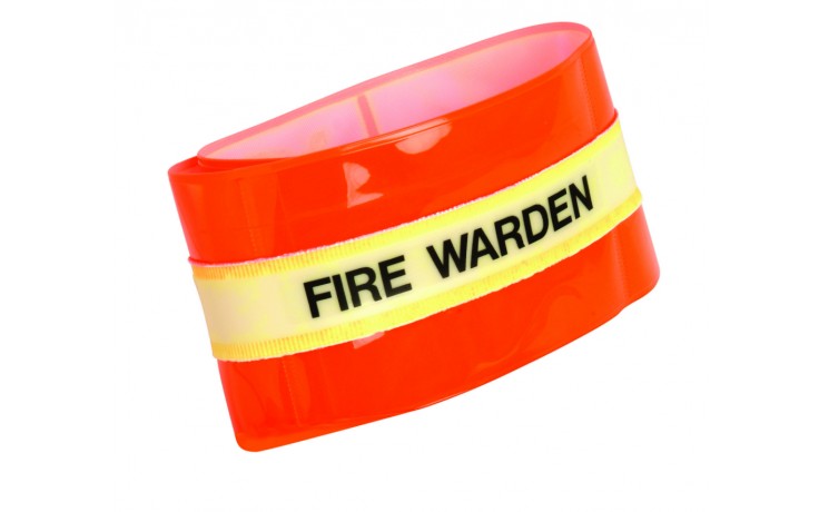 Photoluminescent fire warden arm band