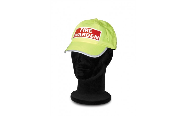 High visibility fire warden cap