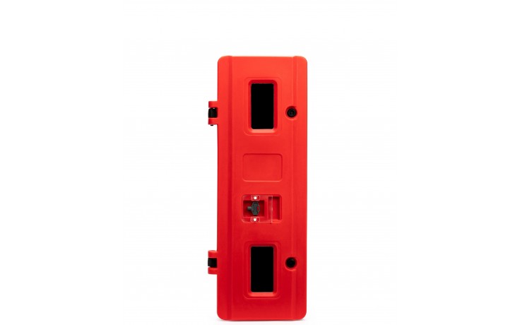 Large single extinguisher cabinet with key lock