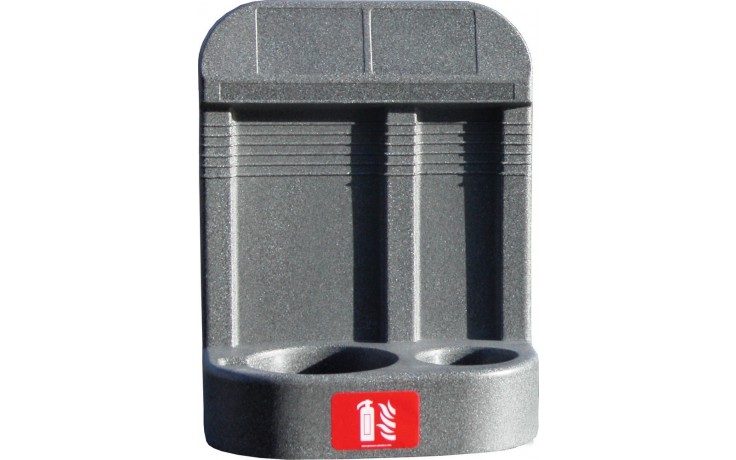 Rotationally Moulded Extinguisher Stand - Double (Grey)