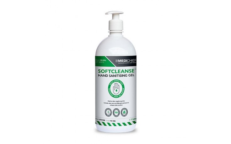 Medichief SoftCleanse™ Hand Sanitising Gel 1 Litre