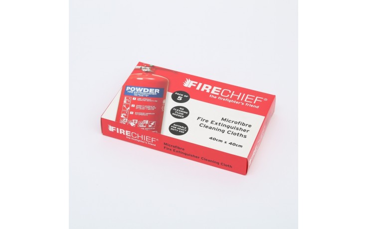 Microfibre extinguisher cleaning cloth