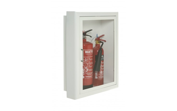 Firechief Arc Double Cabinet Stainless Steel Semi Recessed