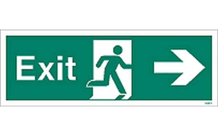 Exit sign right