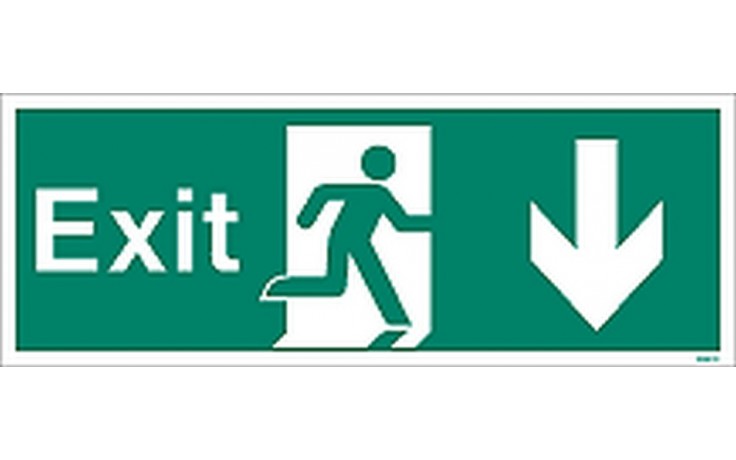 Exit sign down