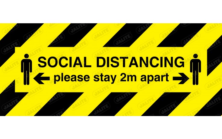 SOCIAL DISTANCING PLEASE STAY 2 METRES APART SIGN