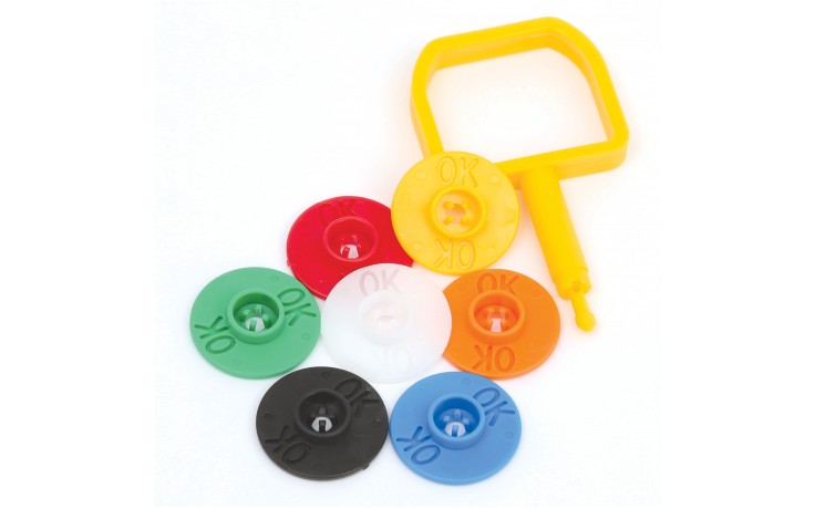 Chubb pin with white OK indicator 