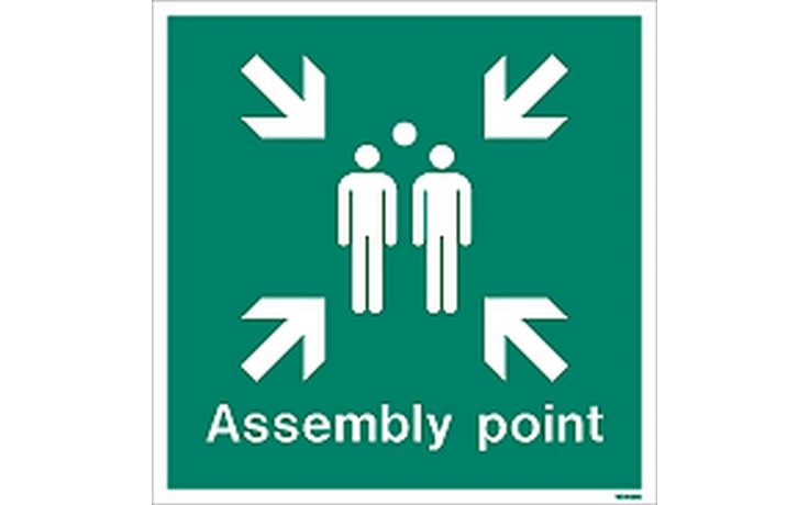 Assembly point sign