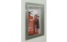 Firechief Arc Double Cabinet - Stainless Steel Fully-Recessed Extinguisher Cabinet