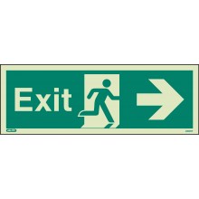 Photolum. Exit sign right