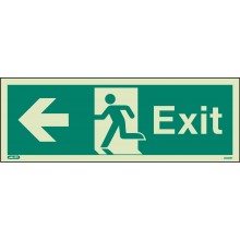 Photolum. Exit sign left