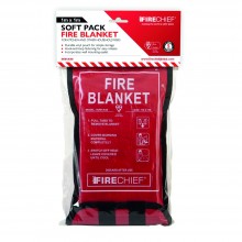 1 X 1M Firechief Fire Blanket Soft Case Retail Packaged