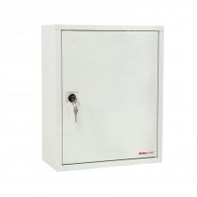 White document cabinet with key lock