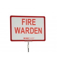 Telescopic fire warden sign