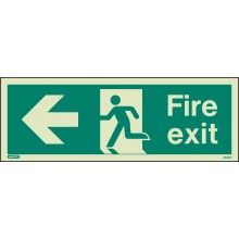 Fire exit sign left