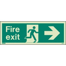 Fire exit sign right