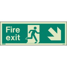 Fire exit sign down to the right