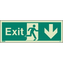 Exit sign down (150 x 400)